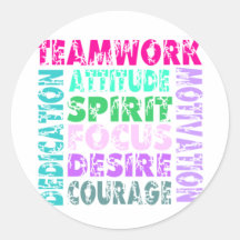 VolleyChick Teamwork Stickers