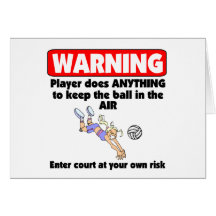 VolleyChick Warning Cards