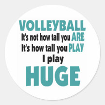 VolleyChick's Huge Round Sticker