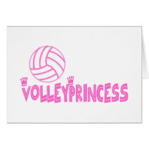 VolleyChick's Princess Greeting Card