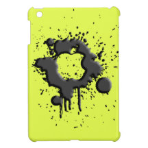 Volt Black Paint Splash Cover For The iPad Mini