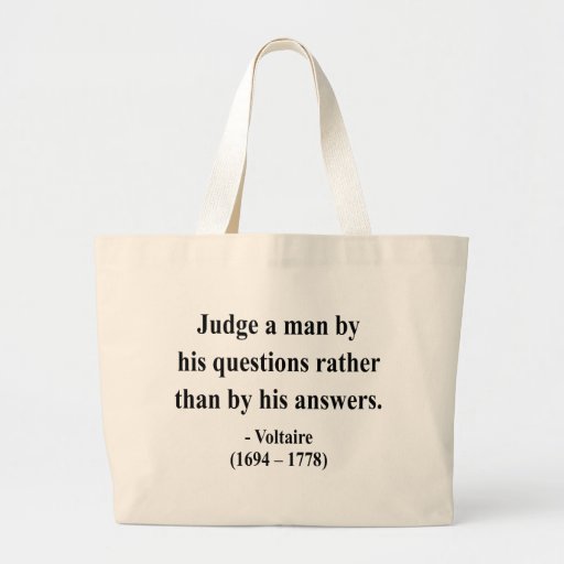 Voltaire Quote 8a Canvas Bag