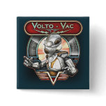 Volto-Vac Retro Robot Square Button