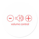 volume control stickers