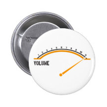 Volume Goes to Eleven Pinback Button