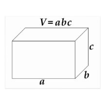 Volume of a Rectangular Prism Post Card