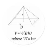 Volume of a Rectangular Pyramid stickers