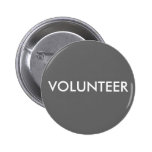 Volunteer Button Charity Events Business