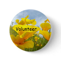 Volunteer Buttons Poppy Flowers Meadow Sky