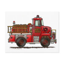 Volunteer Fire Truck Firefighter