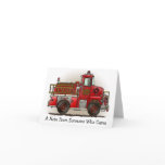 Volunteer Fire Truck Note Card