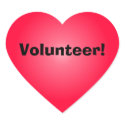 Volunteer: Share Your Heart stickers