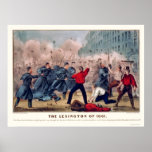 Volunteer Street Fight in Baltimore 1861 posters