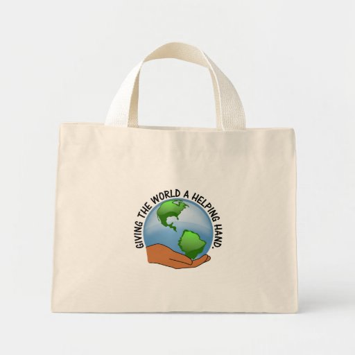 Volunteers give the world a helping hand bag