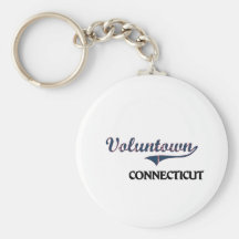 Voluntown Connecticut City Classic Keychain