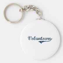 Voluntown Connecticut Classic Design Keychains