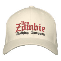 Von Zombie Skull Cap 001B Embroidered Hats