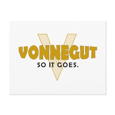 Vonnegut So It Goes Post Cards by worldsfair