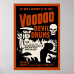 Voodoo Devil Drums - Poster with Man posters