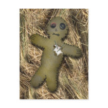 Voodoo Doll /straw PostCard