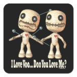 VooDoo Dolls Square Stickers