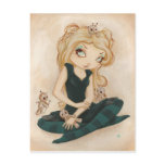 Voodoo goth rag doll postcards