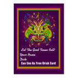 Voodoo Queen Mardi Gras Throw Card See notes business cards