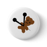 voodoo teddy needles brown bear buttons