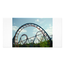 Vortex,Roller Coaster, Photo Greeting Card