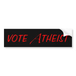 Vote Atheist Bumper Sticker