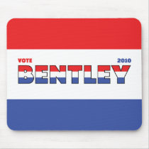 Vote Bentley 2010 Elections Red White and Blue Mouse Pad