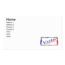 Vote Business Card Templates
