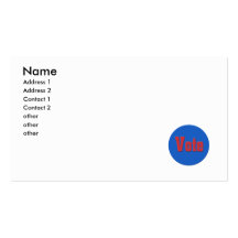 Vote Business Cards