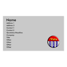 Vote Button Business Card Templates