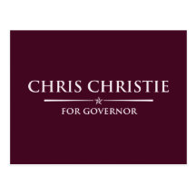 Vote Chris Christie Postcard