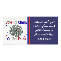 VOTE CTHULHU CUSTOMISED PHOTO CARD