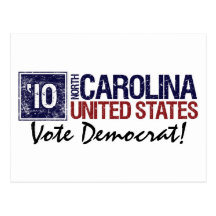 Vote Democrat in 2010 – Vintage North Carolina Postcard