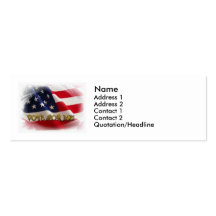 Vote fo rme business card template