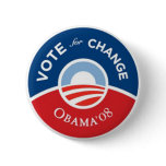Vote for Change Obama Button