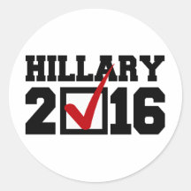 VOTE FOR HILLARY 2016.png Round Stickers