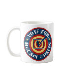 Vote For John McCain and Sarah Palin mugs