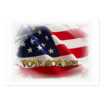 Vote for me business card