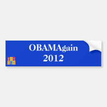 Vote for OBAMA 'Again'  2012 Bumper Sticker
