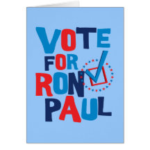 Vote For Ron Paul Election 2012 Cards