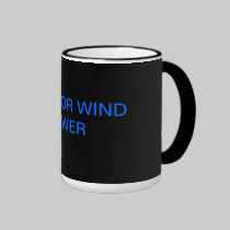 VOTE FOR WIND POWER mugs