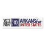 Vote Green Party in 2010 – Vintage Arkansas Bumper Sticker