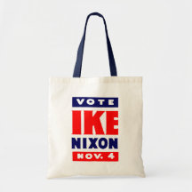 Vote Ike, Nixon in 1952 Bag