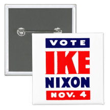 Vote Ike, Nixon in 1952 Pinback Buttons