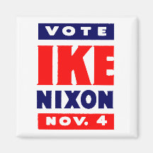 Vote Ike, Nixon in 1952 Refrigerator Magnets