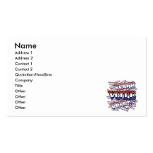 Vote - It's your Duty Business Card
